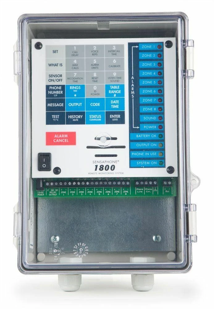 Sensaphone FGD-1800CD 8 Zone Auto Dialer In NEMA Case With Clear Door 3 Sensaphone FGD-1800CD 8 Zone Auto Dialer In NEMA Case With Clear Door