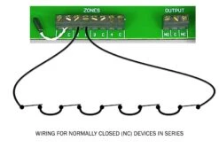 Sensaphone FGD400 4 Input Alarm Dialer With Power Failure And Temperature Detection -Secure House Gear Sensaphone400 NormallyClosed LineDrawing 28483.1354731699.1280.1280
