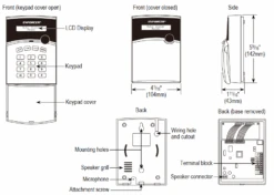 Seco-Larm E-922CPQ Enforcer Telephone Dialer With Listen-In And Remote Relay Control -Secure House Gear e 922cpq diagrams